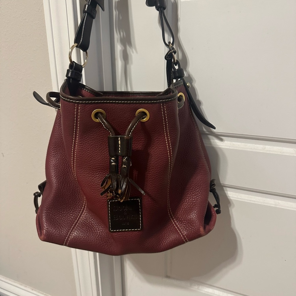 Dooney & Bourke Red Leather Shoulder Bag